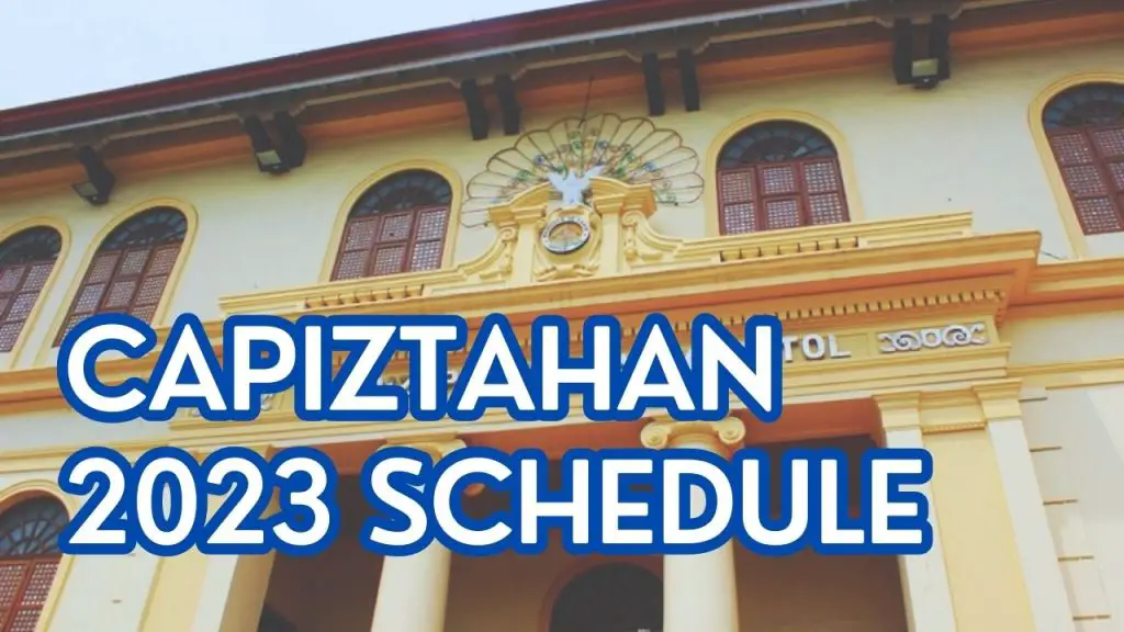 Capiztahan 2023 Schedule
